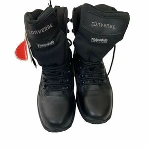 Converse Tactical Work Boots Men's C8878 Black Insulated Waterproof size 6 W